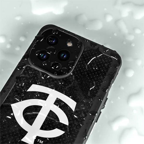 MLB Minnesota Twins Dark Wash iPhone 15 Pro Waterproof Case